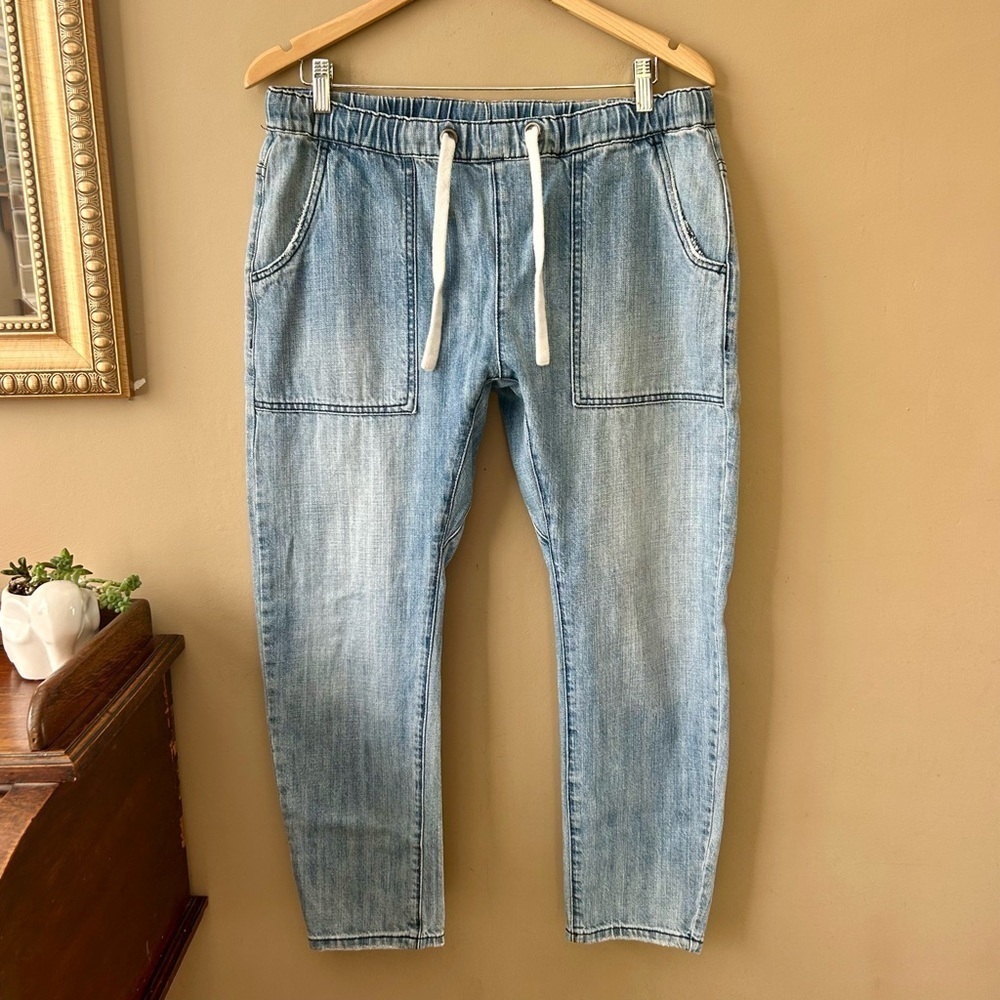 One Teaspoon Shabbies Drawstring Boyfriend Jeans Parachute Dropped Crotch Size M